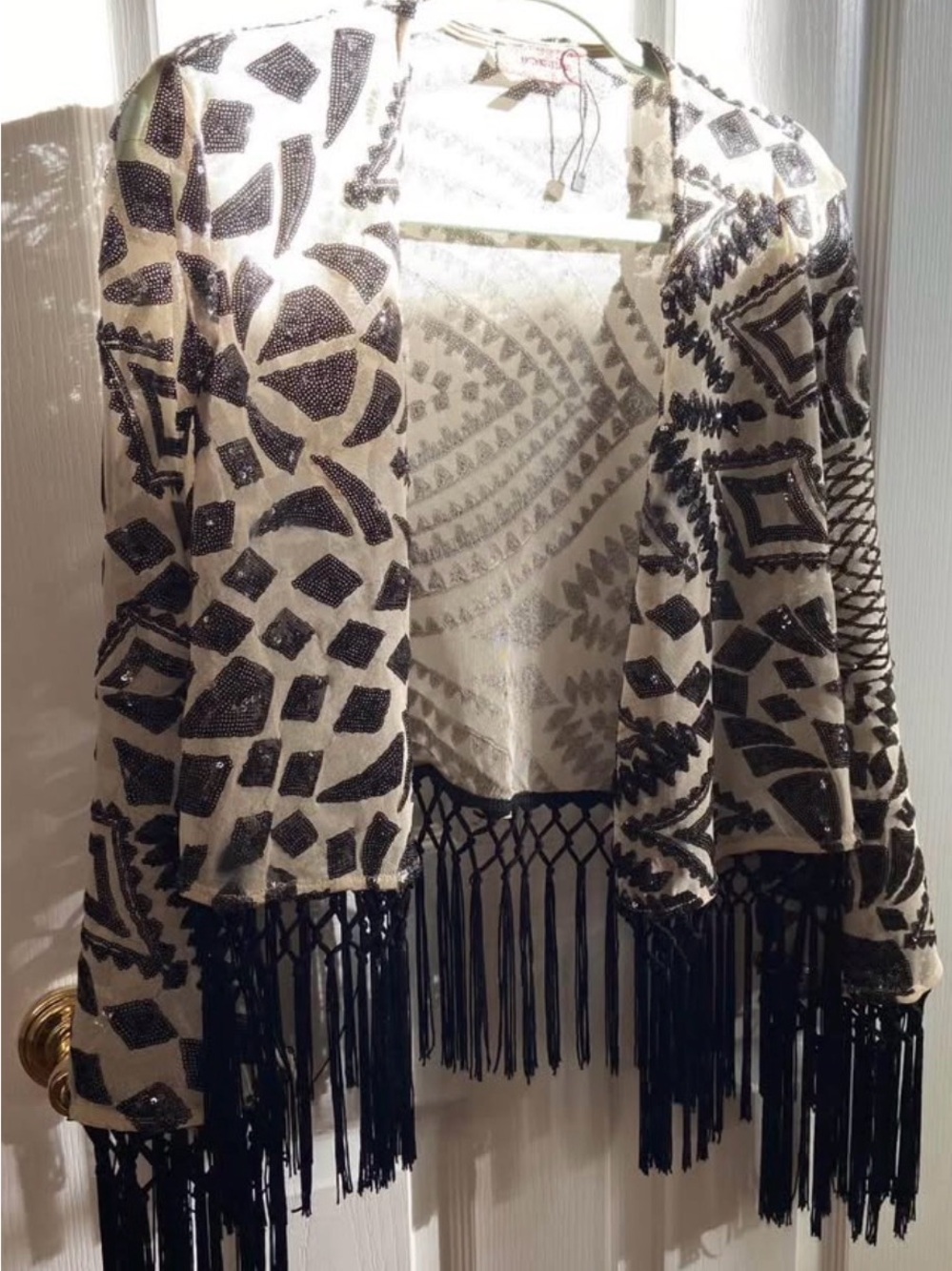 East N West Label Festival Outfit - Black & Cream Cardigan, Top, and Bottoms